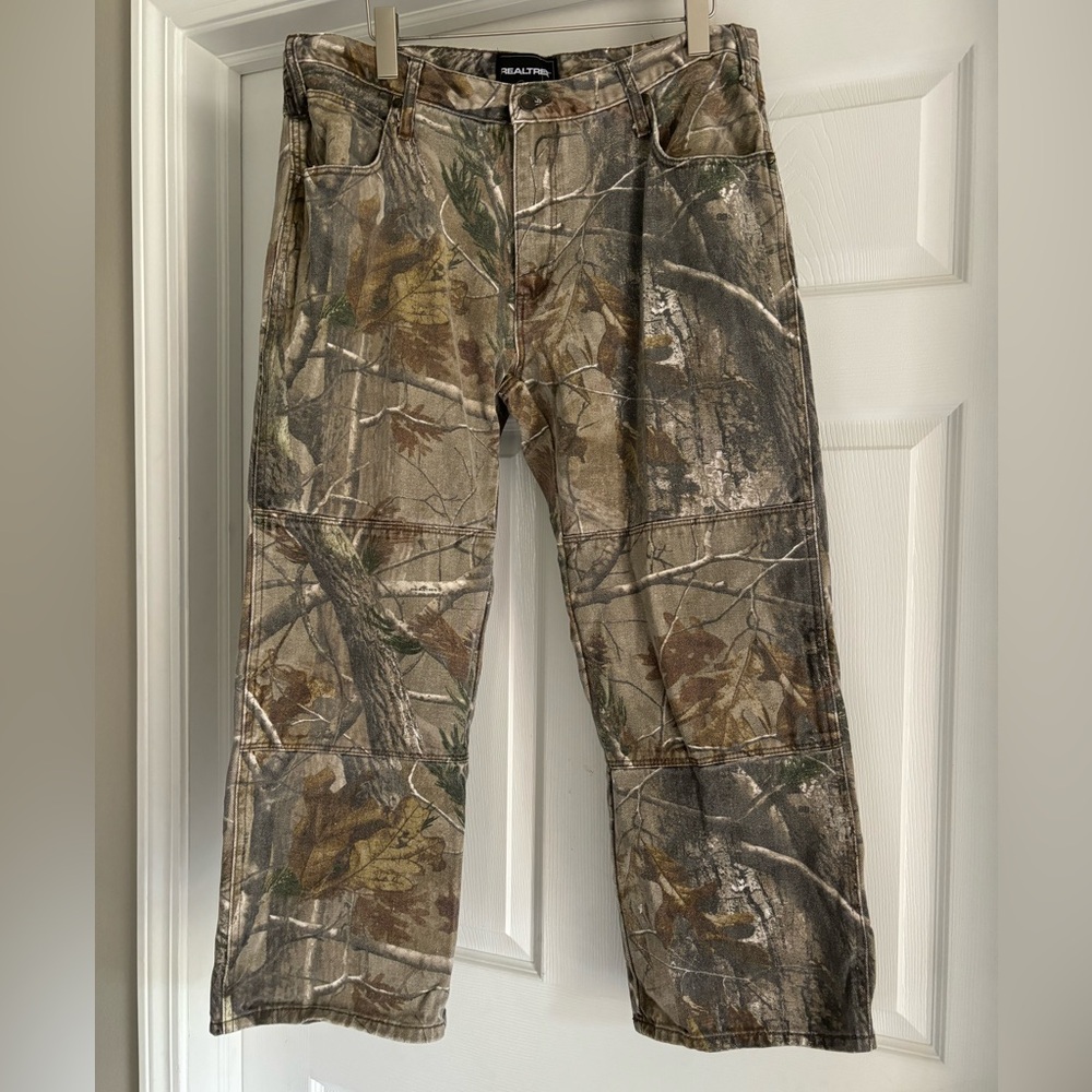 Men’s RealTree Double Knee Carpenter Jeans Size 38